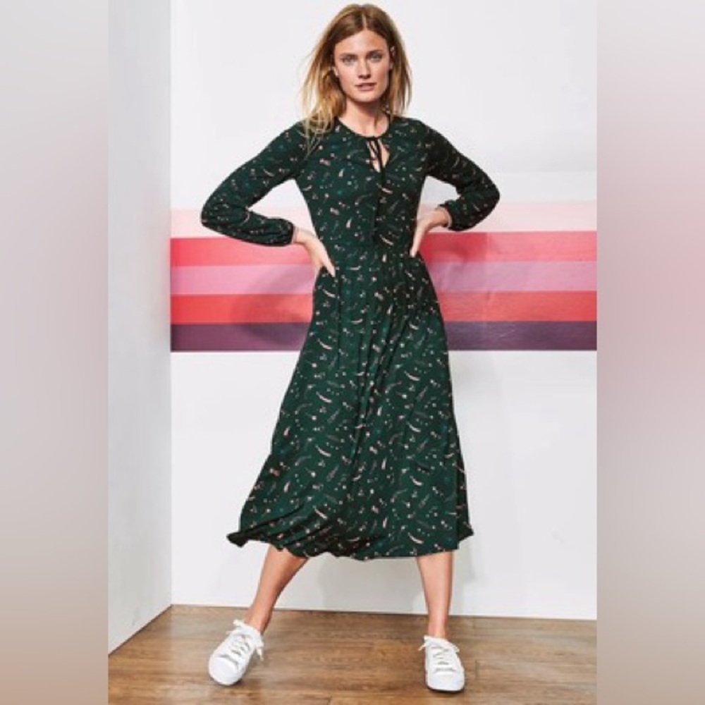 Boden Chatsworth Midi Dress in Shooting Star